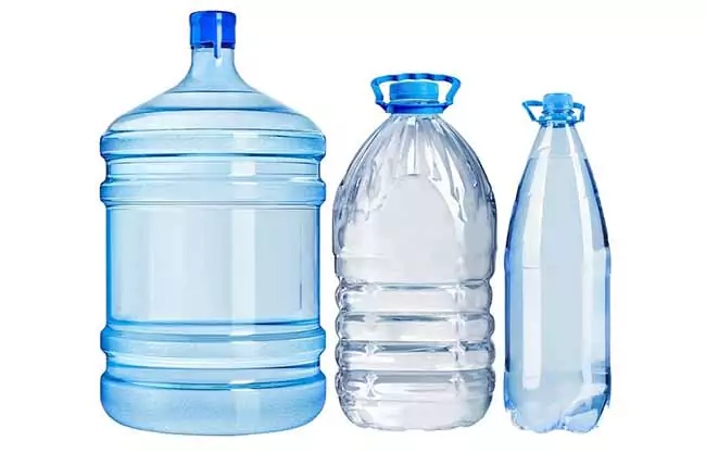 image of water bottles