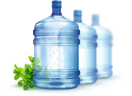 image of water bottles